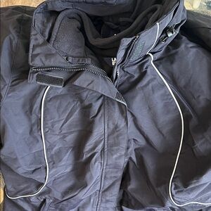 Lands' End Women’s Dark Blue Performance Jacket with removable fleece jacket​